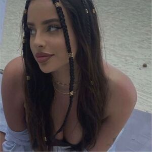 Gold hair accessories